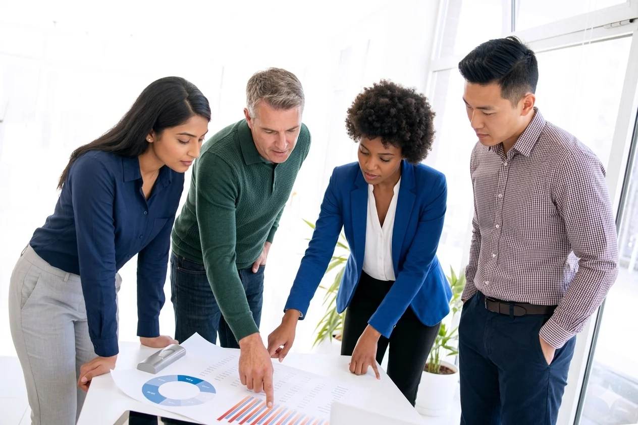 Why Businesses Choose Our Manufacturing Expertise in India team planning operations